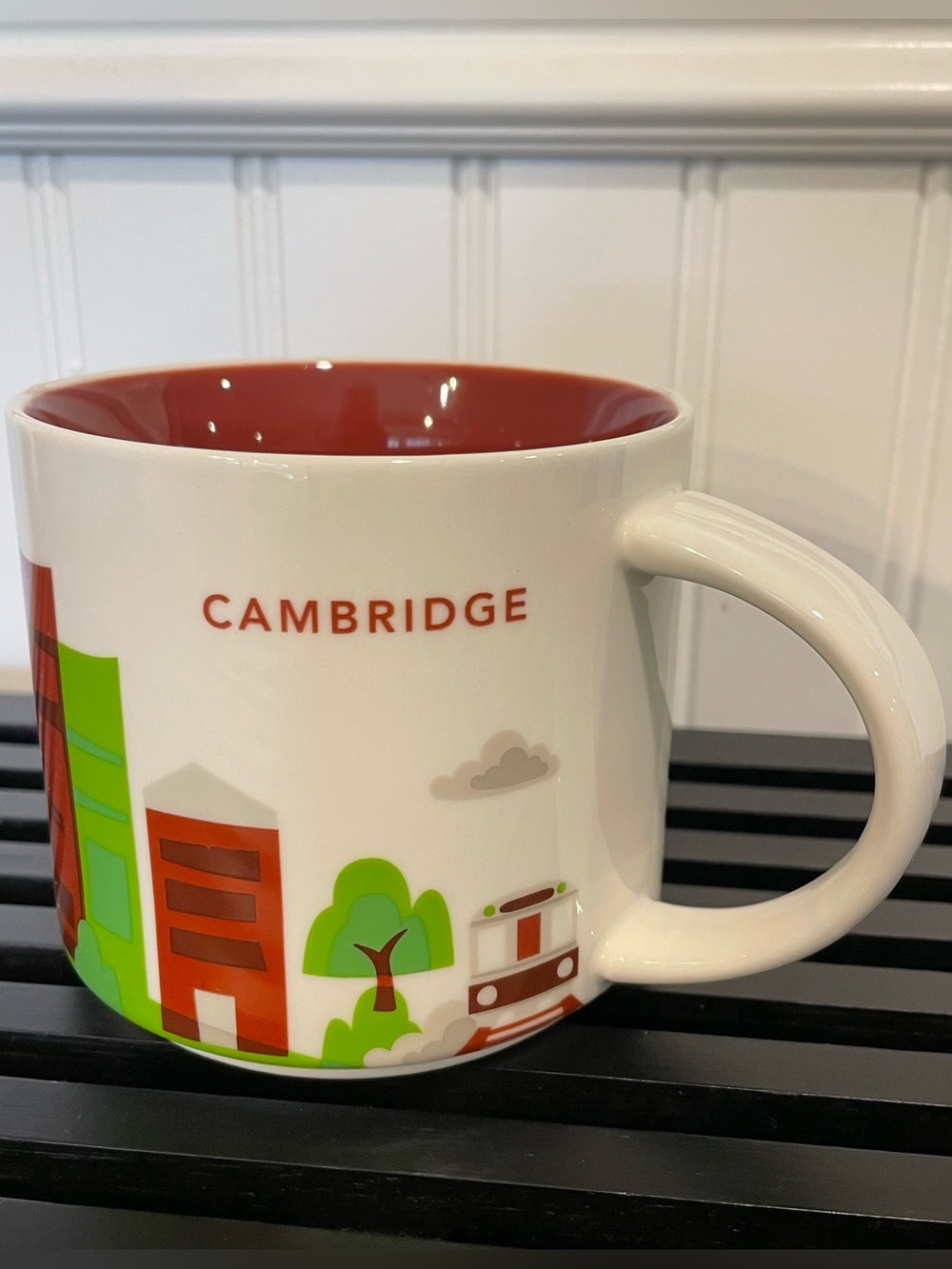 Starbucks Cambridge Coffee Mug, You Are Here Collection 14 oz, 2014
